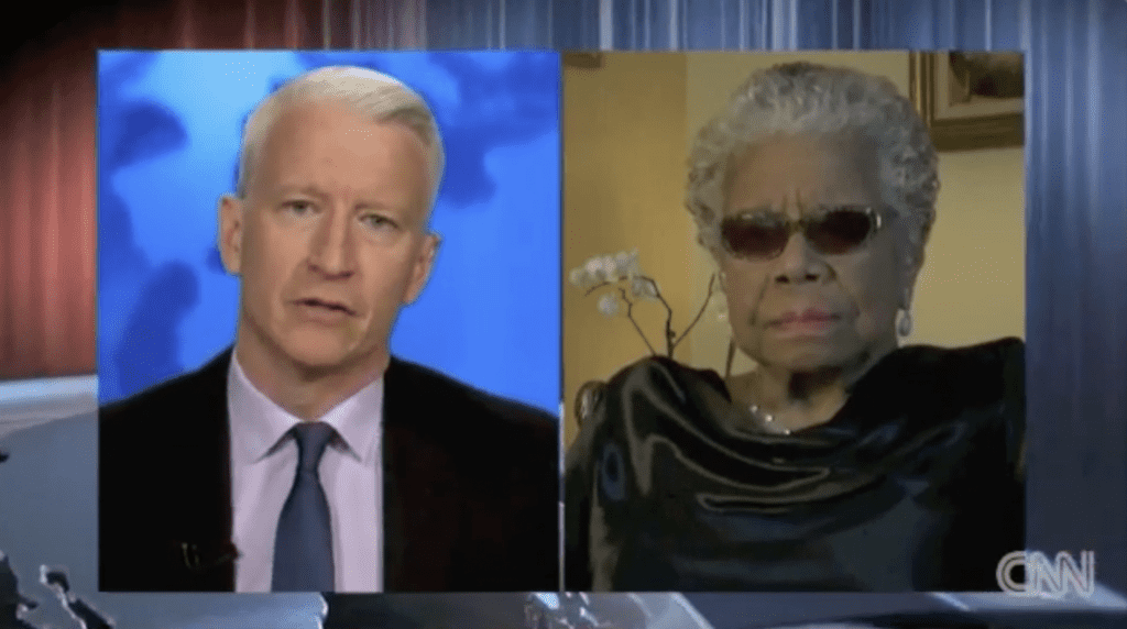 Anderson Cooper interview Maya Angelou on CNN